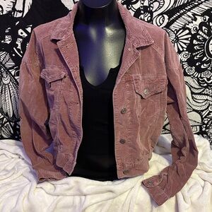 American Eagle Outfitters Mauve Corduroy Jacket